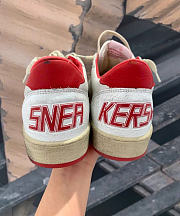 Golden Goose Men's Ball Star in white leather  - 3