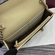 Gucci Marmont bi-colour wallet on chain light yellow 20x12.5x4cm - 4