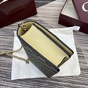 Gucci Marmont bi-colour wallet on chain light yellow 20x12.5x4cm - 2