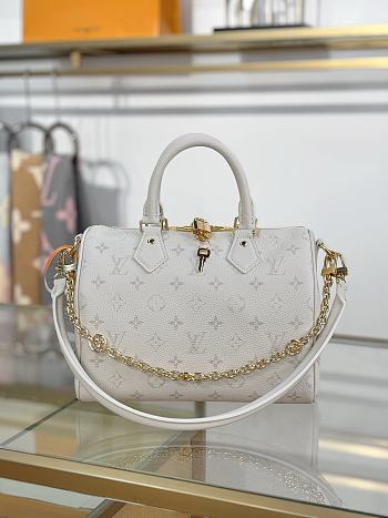 Louis Vuitton Speedy 25 White Bag 25x18x13cm