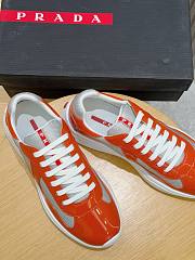 Prada America's Cup Orange Sneakers - 3