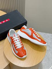 Prada America's Cup Orange Sneakers - 2