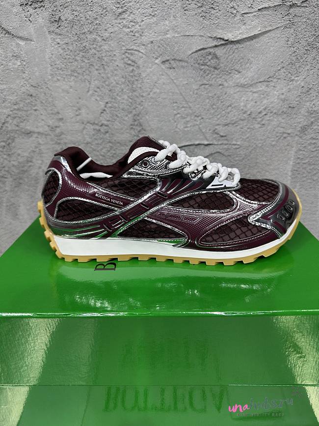Bottega Veneta Orbit Burgundy Sneakers - 1