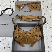 Balenciaga Le Cagole Bag Brown Suede 26x12x6cm - 1