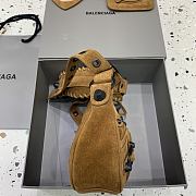 Balenciaga Le Cagole Bag Brown Suede 26x12x6cm - 5