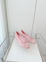 Chanel Ballerina Flats Pink Suede - 4