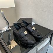 Chanel Lambskin Quilted CC Heart Loafers  - 1