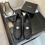 Chanel Lambskin Quilted CC Heart Loafers  - 2