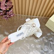 Jimmy Choo Samantha White Slides - 4