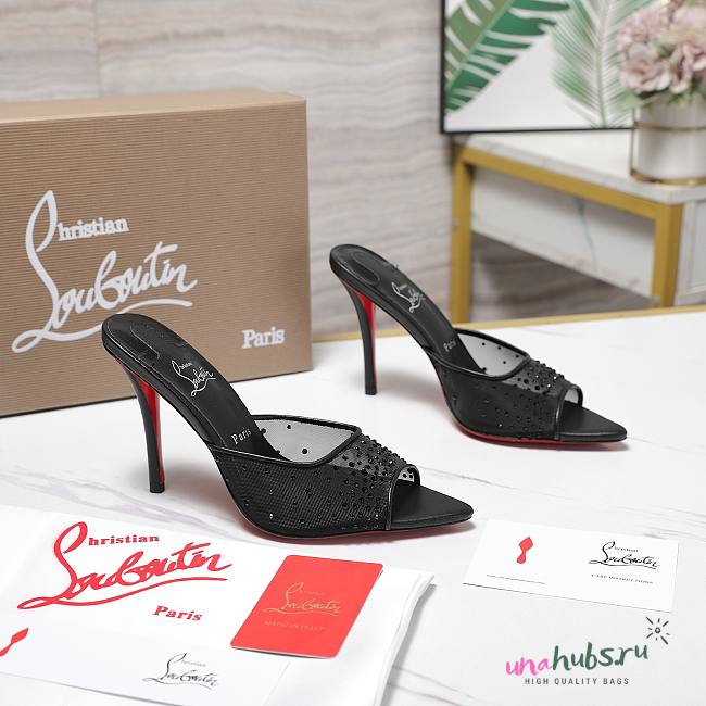 Christian Louboutin Black Heel 10cm - 1