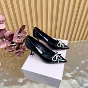 Jimmy Choo 70mm Auria crystal-bow Black Pumps - 1