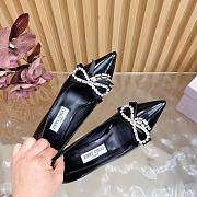 Jimmy Choo 70mm Auria crystal-bow Black Pumps - 3