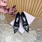 Jimmy Choo 70mm Auria crystal-bow Black Pumps - 2