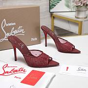 Christian Louboutin Burgundy Heel 10cm - 1