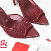 Christian Louboutin Burgundy Heel 10cm - 2