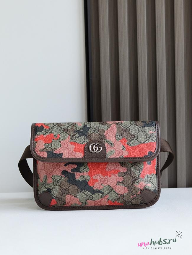 Gucci Small GG belt bag pink red 23.9x17x3.6cm - 1