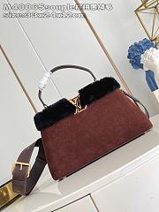 Louis Vuitton Capucines MM Souple Suede 33x24x12cm - 1