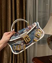 Balmain Canvas Shoulder Bag 26x11.5x3cm - 1