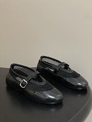 Alaïa Black Rubber Ballet Flats  - 1