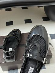 Alaïa Black Rubber Ballet Flats  - 5