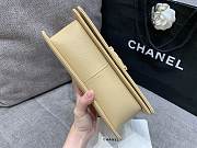 Chanel Medium Leboy Bag Beige Caviar Gold 25cm - 4