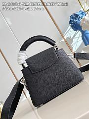 Louis Vuitton Mini Capucines Black 21x14x8cm - 4