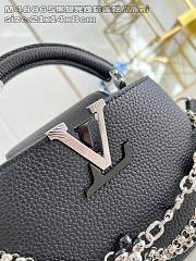 Louis Vuitton Mini Capucines Black 21x14x8cm - 3