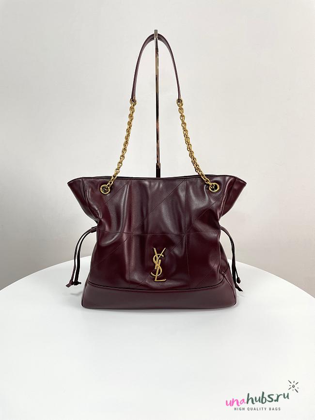 YSL Jamie 4.3 Pochon Burgundy 35x35x10cm - 1