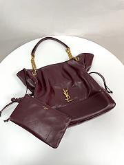 YSL Jamie 4.3 Pochon Burgundy 35x35x10cm - 5