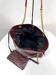 YSL Jamie 4.3 Pochon Burgundy 35x35x10cm - 4