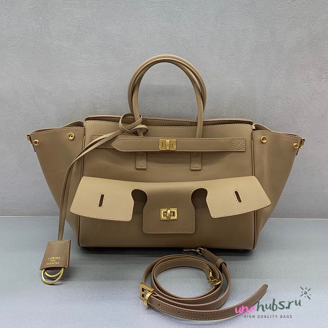 Balenciaga Bel Air Bag Beige 30x10x24cm - 1