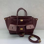 Balenciaga Bel Air Bag Burgundy 30x10x24cm - 1