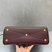 Balenciaga Bel Air Bag Burgundy 30x10x24cm - 4