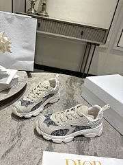 Dior Vibe-sneaker Chambray blauwe jacquard sneaker - 1