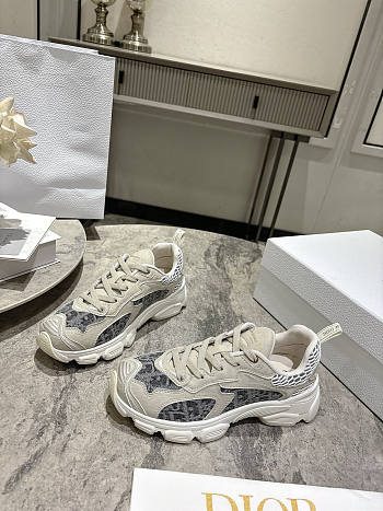 Dior Vibe-sneaker Chambray blauwe jacquard sneaker