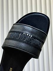Dior Dway Slide Black Grained Calfskin - 3