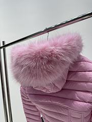 Balenciaga Hooded Corseted Puffer in Pink  - 2