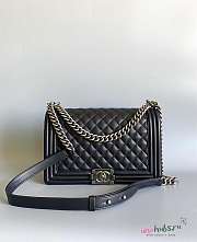 Chanel Le boy new medium lambskin black bag 28cm - 1
