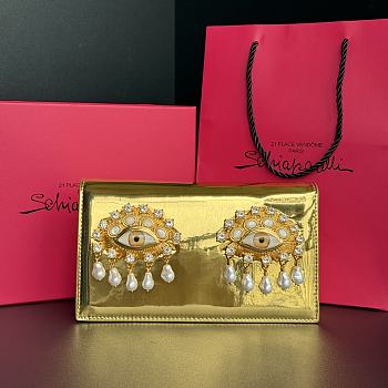 Schiaparelli Gold Bag 21x13x6cm