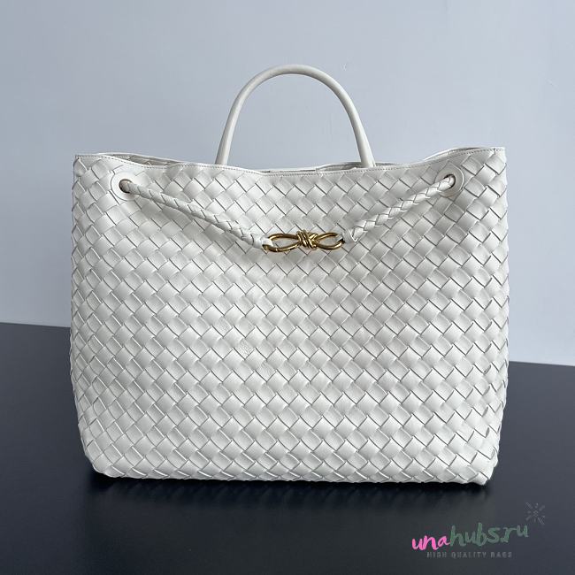 Bottega Veneta Andiamo White Tote - 43x33x20cm - 1