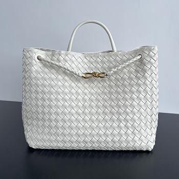 Bottega Veneta Andiamo White Tote - 43x33x20cm