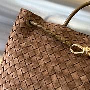Bottega Large Veneta Andiamo Brown Suede Tote - 43x33x20cm - 3