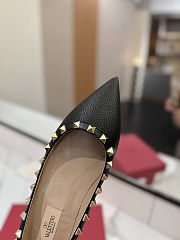 Valentino Garavani Rockstud leather ballet flats - 3