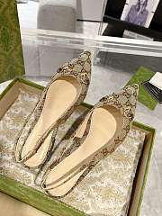 Gucci Erin GG Canvas Slingback Flats - 4
