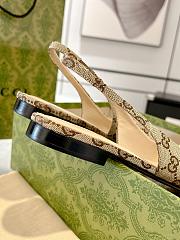 Gucci Erin GG Canvas Slingback Flats - 2