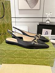 Gucci Erin GG Canvas Slingback Flats black - 1