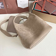 Loro Piana Large Bale bag Calfskin Taupe/Sun Gold 36x28x22cm - 2