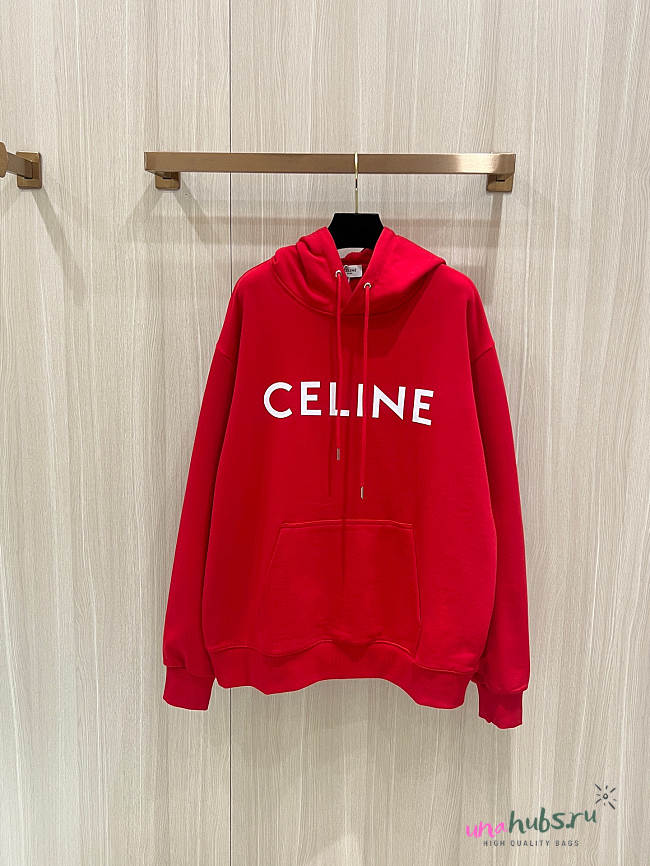 Celine Red Hoodie - 1