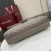 Gucci GG Marmont large shoulder bag grey 37.5x21x9cm - 4
