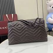 Gucci GG Marmont large shoulder bag dark brown 37.5x21x9cm - 4